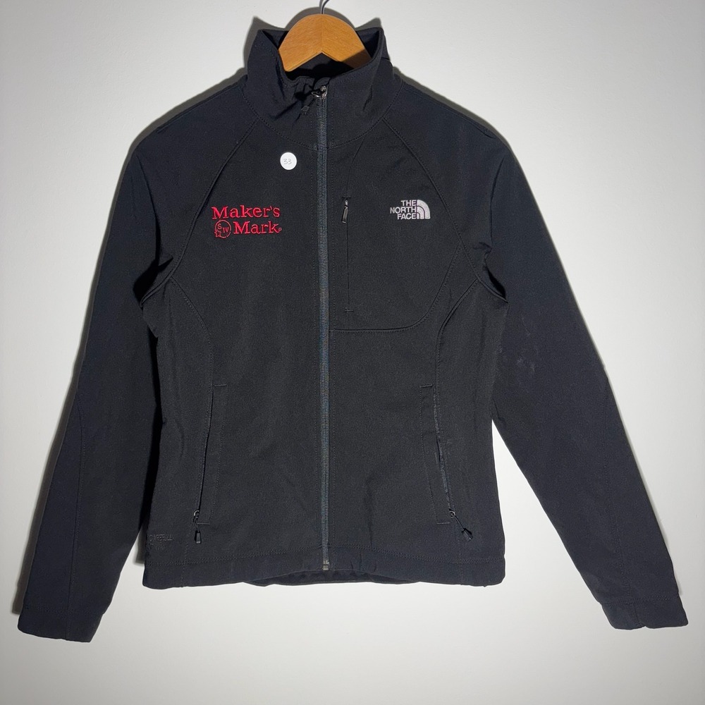 The North Face Women's Softshell Jacket Maker's Mark Logo Black‎ Women's Size S